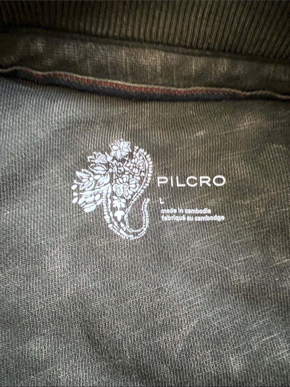 EUC PILCRO Relaxed Shirt Jacket Button Down Olive Distressed 100% Cotton L - Picture 10 of 16